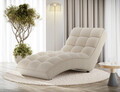 Sezlong living ELTAP, LOR-18CAL, Loren, 170x85x85 cm, poliester, bej deschis