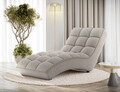 Sezlong living ELTAP, LOR-18ROY, Loren, 170x85x85 cm, poliester, bej inchis