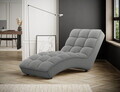 Sezlong living ELTAP, LOR-04ROY, Loren, 170x85x85 cm, poliester, gri deschis