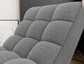 Sezlong living ELTAP, LOR-04ROY, Loren, 170x85x85 cm, poliester, gri deschis