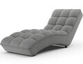 Sezlong living ELTAP, LOR-04ROY, Loren, 170x85x85 cm, poliester, gri deschis