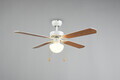 Plafoniera cu ventilator Hammerfest, RL, 106x43.5 cm, 60W, 1x E27, plastic, alb mat