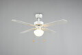 Plafoniera cu ventilator Hammerfest, RL, 106x43.5 cm, 60W, 1x E27, plastic, alb mat