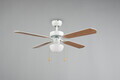 Plafoniera cu ventilator Hammerfest, RL, 106x43.5 cm, 60W, 1x E27, plastic, alb mat