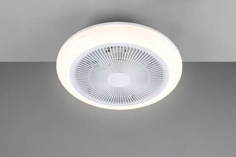 Plafoniera cu ventilator Holmsund, RL, 46x14 cm, 20W/6W, 1x SMD/1x LED, plastic, alb