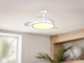 Plafoniera cu ventilator Kasfjord, RL, 106x35 cm, 30W, 1x SMD, metal, alb mat