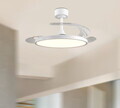 Plafoniera cu ventilator Kasfjord, RL, 106x35 cm, 30W, 1x SMD, metal, alb mat