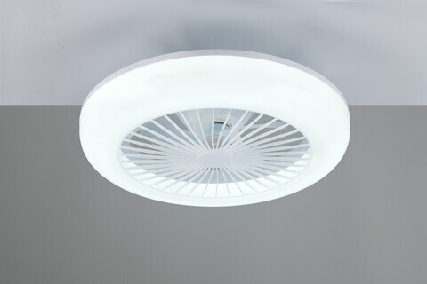 Plafoniera cu ventilator Mora, RL, 45x14 cm, 13W, 1x SMD, plastic, alb