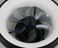 Plafoniera cu ventilator Muonio, RL, 40x13 cm, 20W, 1x SMD, metal, negru mat