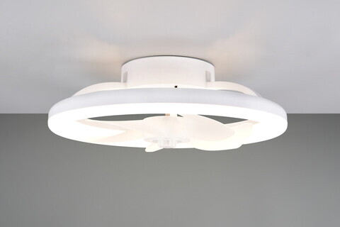 Plafoniera cu ventilator Pajala, RL, 40x15 cm, 22W, 1x SMD, plastic, alb mat