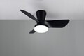 Plafoniera cu ventilator Randers, RL, 76x26 cm, 20W, 1x SMD, plastic/metal, negru mat