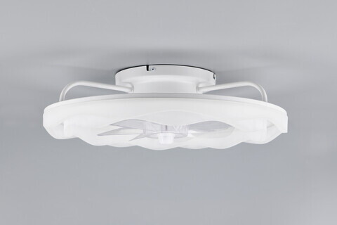 Plafoniera cu ventilator Skaulo, RL, 50x14 cm, 35W, 1x SMD, plastic, alb mat