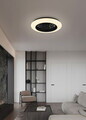Plafoniera cu ventilator Stralsund, RL, 49x15 cm, 30W, 1x SMD LED, plastic, alb/negru mat