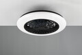Plafoniera cu ventilator Stralsund, RL, 49x15 cm, 30W, 1x SMD LED, plastic, alb/negru mat