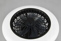 Plafoniera cu ventilator Stralsund, RL, 49x15 cm, 30W, 1x SMD LED, plastic, alb/negru mat