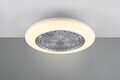 Plafoniera cu ventilator Stralsund, RL, 49x15 cm, 30W, 1x SMD, plastic, alb/titaniu