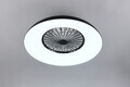 Plafoniera cu ventilator Svaerholt, RL, 60x19.5 cm, 34W/4W, 1x SMD/1x LED, plastic, alb/negru