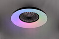 Plafoniera cu ventilator Svaerholt, RL, 60x19.5 cm, 34W/4W, 1x SMD/1x LED, plastic, alb/negru