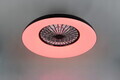 Plafoniera cu ventilator Svaerholt, RL, 60x19.5 cm, 34W/4W, 1x SMD/1x LED, plastic, alb/negru