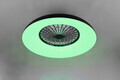 Plafoniera cu ventilator Svaerholt, RL, 60x19.5 cm, 34W/4W, 1x SMD/1x LED, plastic, alb/negru