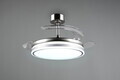 Plafoniera cu ventilator Volda, RL, 38x30.5 cm, 30W, 1x SMD, plastic/metal, nichel mat/alb