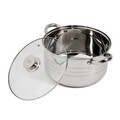 Oala cu capac Myra, Cooking by Heinner, Ø26 cm, 7 L, inox/sticla