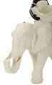 Statueta / figurina decorativa, Mauro Ferretti, African Woman on Elephant, 19.5x8x12 cm, polirasina, nisip