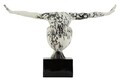 Statueta / figurina decorativa, Mauro Ferretti, Gymnast Sculpture, 50x16x34 cm, polirasina, alb/negru