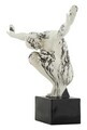 Statueta / figurina decorativa, Mauro Ferretti, Gymnast Sculpture, 50x16x34 cm, polirasina, alb/negru