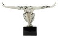 Statueta / figurina decorativa, Mauro Ferretti, Gymnast Sculpture, 50x16x34 cm, polirasina, alb/negru