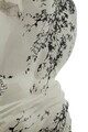 Statueta / figurina decorativa, Mauro Ferretti, Bust, 17x14x28 cm, polirasina, alb/negru