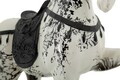 Statueta / figurina decorativa, Mauro Ferretti, Horse-Shaped, 31x10.5x34 cm, polirasina, alb/negru