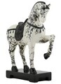Statueta / figurina decorativa, Mauro Ferretti, Horse-Shaped, 31x10.5x34 cm, polirasina, alb/negru
