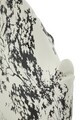 Statueta / figurina decorativa, Mauro Ferretti, Fish-Shaped, 37x19x34 cm, polirasina, alb/negru