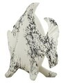 Statueta / figurina decorativa, Mauro Ferretti, Fish-Shaped, 37x19x34 cm, polirasina, alb/negru