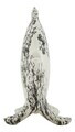 Statueta / figurina decorativa, Mauro Ferretti, Fish-Shaped, 37x19x34 cm, polirasina, alb/negru