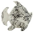 Statueta / figurina decorativa, Mauro Ferretti, Fish-Shaped, 37x19x34 cm, polirasina, alb/negru