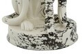 Statueta / figurina decorativa, Mauro Ferretti, Leopard, 25x20x42 cm, polirasina, alb/negru