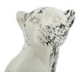 Statueta / figurina decorativa, Mauro Ferretti, Leopard, 25x20x42 cm, polirasina, alb/negru
