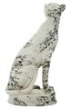 Statueta / figurina decorativa, Mauro Ferretti, Leopard, 25x20x42 cm, polirasina, alb/negru