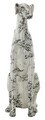 Statueta / figurina decorativa, Mauro Ferretti, Dog Shaped, 42.5x25.5x78 cm, polirasina, alb/negru