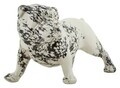 Statueta / figurina decorativa, Mauro Ferretti, Bulldog Dog, 38x18.5x21 cm, polirasina, alb/negru