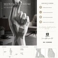 Statueta / figurina decorativa, Mauro Ferretti, Hand With Crossed Fingers, 9x5.8x22.1 cm, polirasina, alb