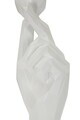 Statueta / figurina decorativa, Mauro Ferretti, Hand With Crossed Fingers, 9x5.8x22.1 cm, polirasina, alb