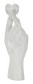 Statueta / figurina decorativa, Mauro Ferretti, Hand With Crossed Fingers, 9x5.8x22.1 cm, polirasina, alb