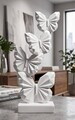 Statueta / figurina decorativa, Mauro Ferretti, Butterfly, 12x6x26 cm, polirasina, alb