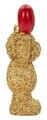 Statueta / figurina decorativa, Mauro Ferretti, Teddy Bear With Heart, 9x6.5x18.8 cm, polirasina, auriu/rosu