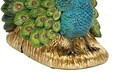 Opritor de carti 2 piese, Mauro Ferretti, Peacock Eclectic Style, 20x15x19 cm, polirasina, multicolor