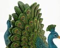 Opritor de carti 2 piese, Mauro Ferretti, Peacock Eclectic Style, 20x15x19 cm, polirasina, multicolor