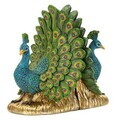Opritor de carti 2 piese, Mauro Ferretti, Peacock Eclectic Style, 20x15x19 cm, polirasina, multicolor